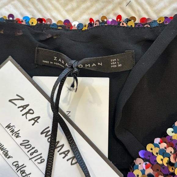 NWT Zara mini sequin dress Large - Picture 9 of 9
